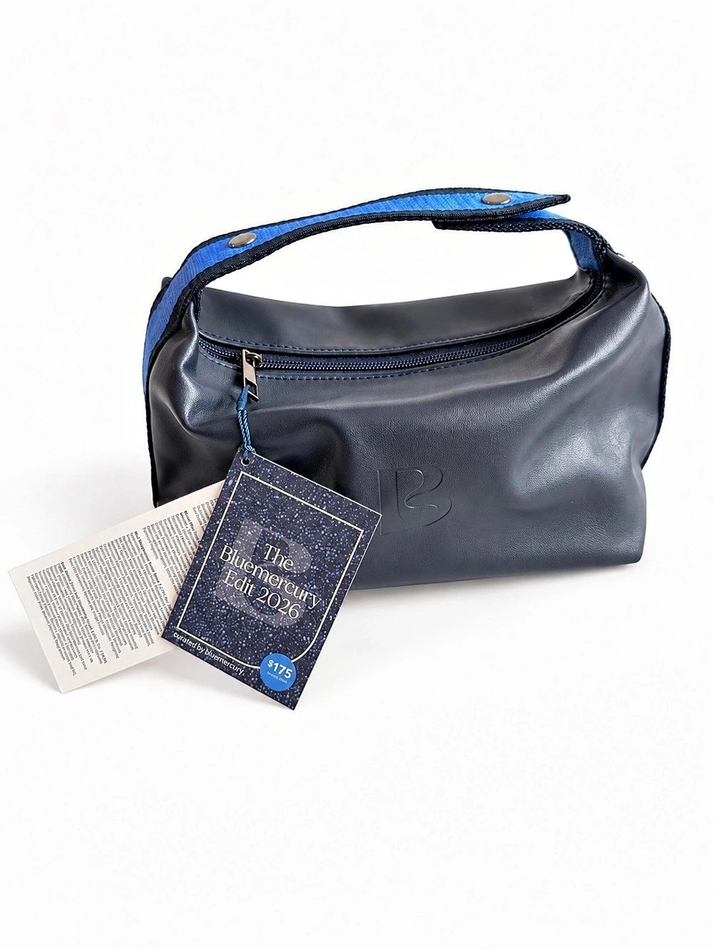 Bluemercury Edit 2026 Navy Makeup Bag Travel Cosmetic Pouch